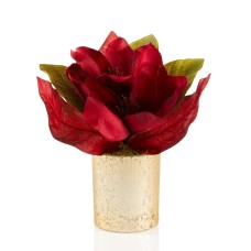 Holiday Lane Potted Red Flower Decoration