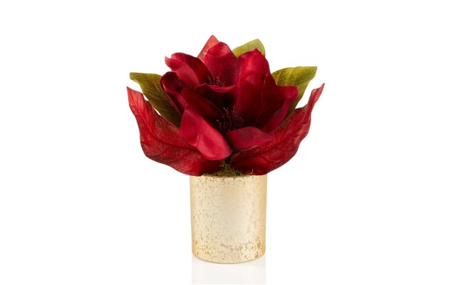  Potted Red Flower Decoration