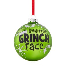 Holiday Lane Resting Grinch Face Ornament