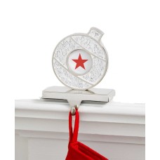 Holiday Lane Shining Silver Christmas Stocking Holders