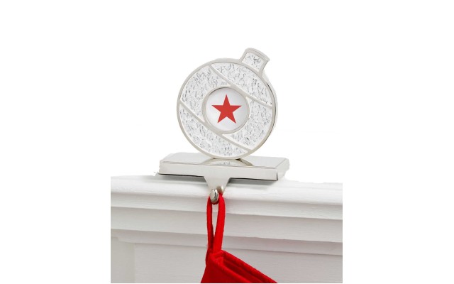  Shining Silver Christmas Stocking Holders