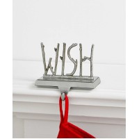 Holiday Lane Shining Silver Christmas Stocking Holders