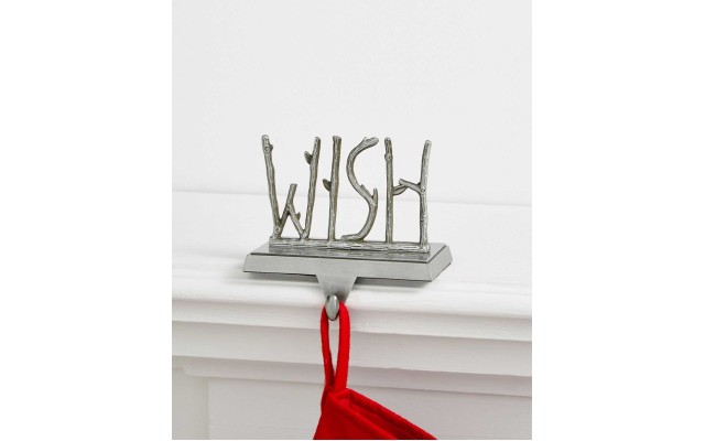  Shining Silver Christmas Stocking Holders