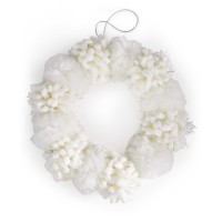 Holiday Lane White Wreath Ornament