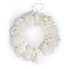 Holiday Lane White Wreath Ornament