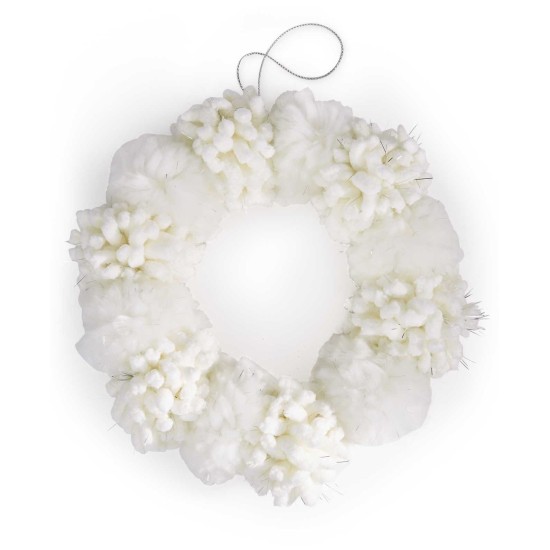  White Wreath Ornament