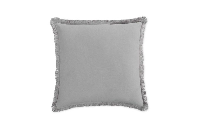  Fringe Pillow Color Grey