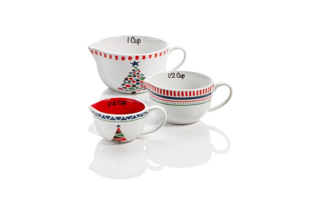  Festive Tree Dinnerware Collection Set of 3 Measuring Cups