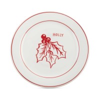 Home Essentials Molly Hatch Snowflake Dessert Plates (8.5