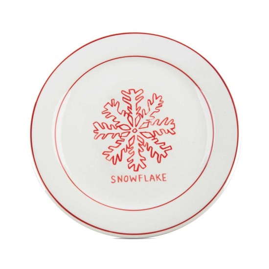  Molly Hatch Snowflake Dessert Plates (8.5