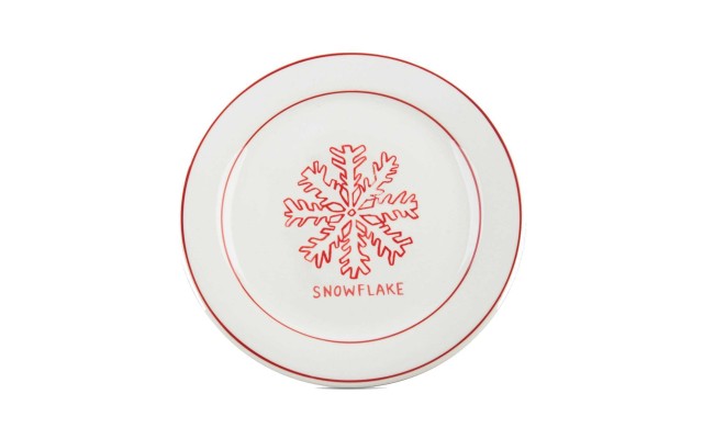 Molly Hatch Snowflake Dessert Plates (8.5