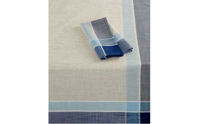HOME WEAR – Hudson Easy Care Natural & Ivory 60 x 120 Oblong Tablecloth