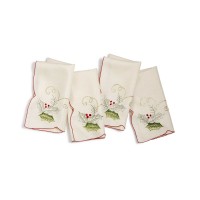 Homewear Holiday Collection Blitzen Plaid 4-Pc. Napkin Sets