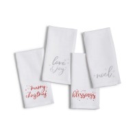 Homewear Holiday Collection Blitzen Plaid 4-Pc. Napkin Sets