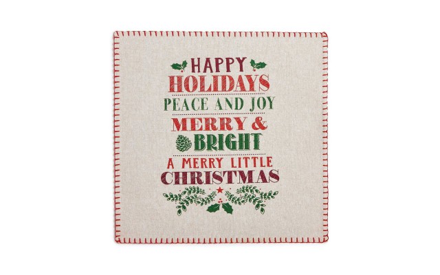  Holiday Typography Placemat