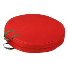 Honey-Can-Do 30″ Canvas Wreath Storage-Red