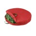 Honey-Can-Do 30″ Canvas Wreath Storage-Red