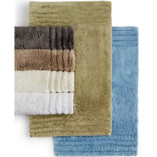 Hotel Collection 100% cotton 24″ x 60″ Bath Rug (Spa Blue)