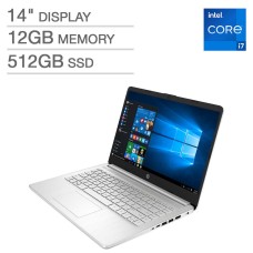 HP 14″ Laptop – 11th Gen Intel Core i7-1165G7 – 1080p 12GB DDR4 2666MHz SDRAM