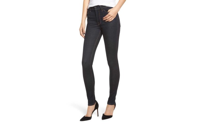 Barbara High Skinny Jeans (Dark Blue, 27)