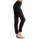  Piped Polished Twill Skimmer Leggings (Black XS)