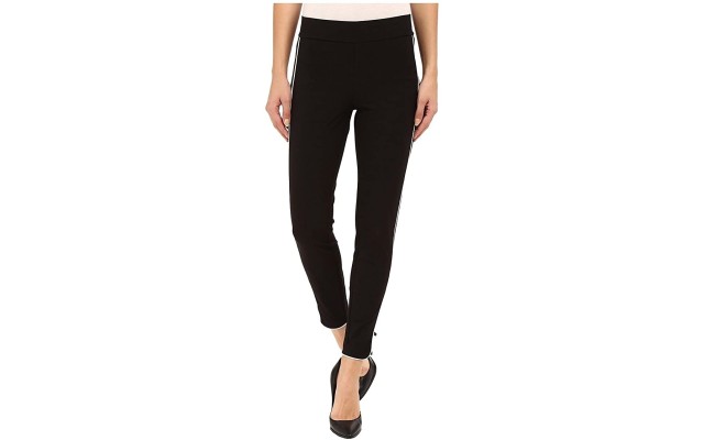  Piped Polished Twill Skimmer Leggings (Black XS)