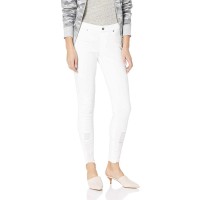 HUE Ripped Denim Leggings (White, XS)