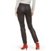  Textured Microsuede Leggings, Black, S