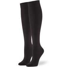 HUE Women’s Flat Knit Knee-High Socks