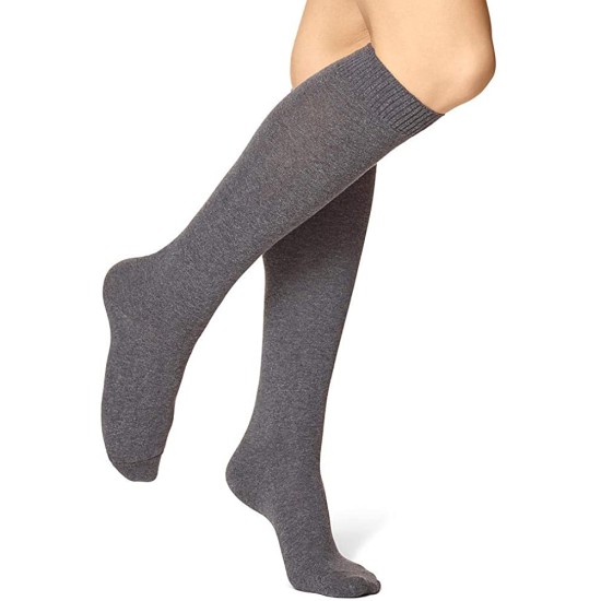  Women’s Flat Knit Knee-High Socks