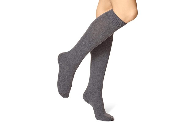  Women’s Flat Knit Knee-High Socks