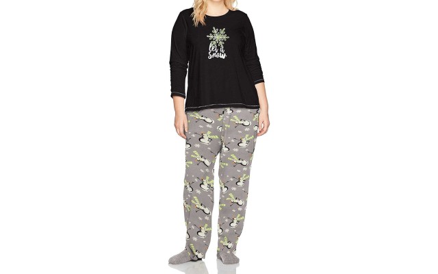  Women’s Graphic Top Printed Pajama Pants & Socks Pajama Sets
