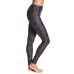  Women’s Metallic Foil Plaid Printed Leggings