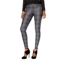 Hue Women’s Metallic Foil Plaid Printed Leggings