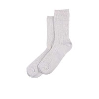 HUE Women's Super-Soft Ribbed Boot Socks, Ivory, 9-11