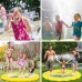 Huge 68″ Splash Water Play Mat for Little Kids & Toddlers, Water Sprinkler, Water Inflatable Wading Pool for Summer Fun Outdoor Water Toys for Boys & Girls