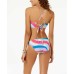  Junior’s Flounce Cross-Back Bralette Top Swimsuits