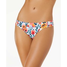 Hula Honey Juniors’ In Such a Fleury Printed Side-Tab Bikini Bottoms Swimsuit