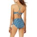  Women's Juniors’ High-Waist Lace-Up Bikini Bottoms Swimsuit