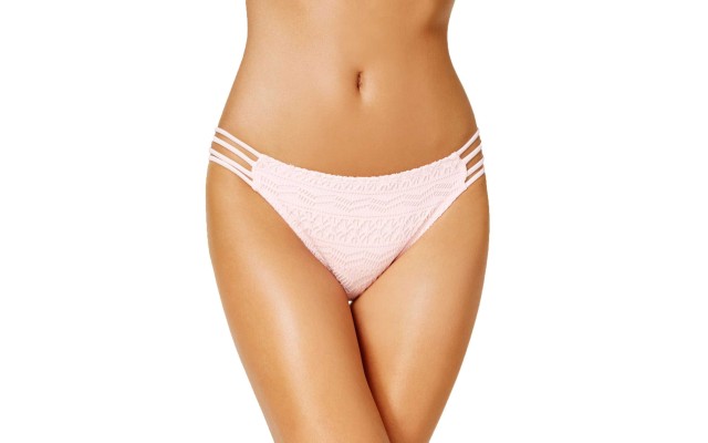  Women's Little Wild One Crochet Strappy Hipster Bikini Bottoms Swimsuit