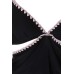  Women’s Shell-Stitch Cutout Halter Tankini Top Swimsuit