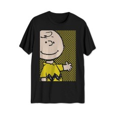 Hybrid Halftone Charlie Brown Graphic T-Shirt