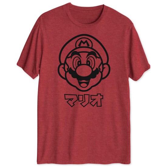  Mario Katakana Men’s Big & Tall Graphic T-Shirt