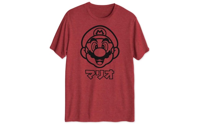  Mario Katakana Men’s Big & Tall Graphic T-Shirt