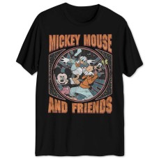 Hybrid Men’s Mickey Mouse & Friends Short-Sleeve Graphic T-Shirt