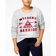 Hybrid Women'sTrendy Plus Weekend Warrior Graphic Sweatshirts
