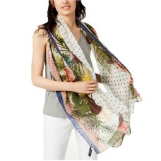 I.n.c. Tropical Stripe Wrap & Cover-Up (Pink, One Size)