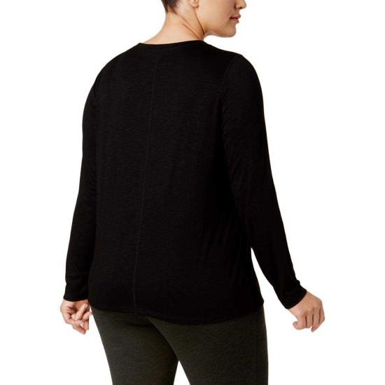  Super-Soft Knotted Top (Black, 2X)