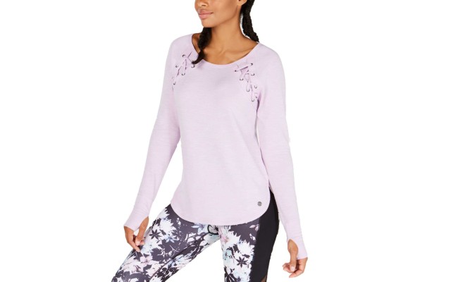  Tie-Detail Top (Lilac Moon, M)