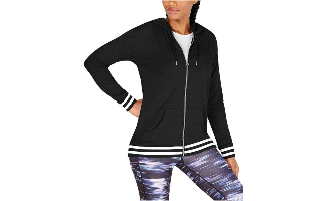  Varsity Zip Hoodie (Black, 2X)